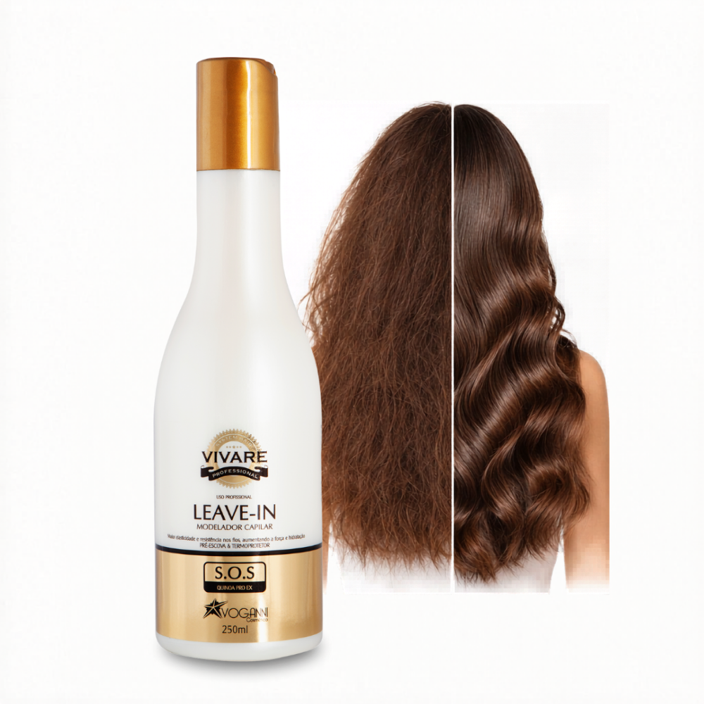 Leave-in Voganni Sos Vivare Antifrizz Protetor Térmico 250ml