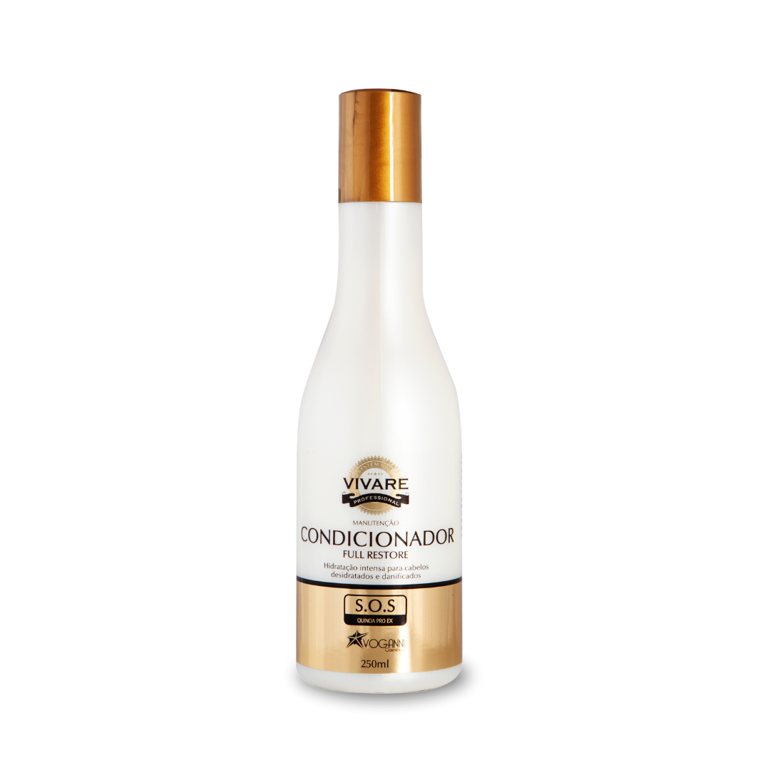 Combo Shampoo Condicionador e Mascara Vivare SOS - Nutrição e hidratação - 9 unidades