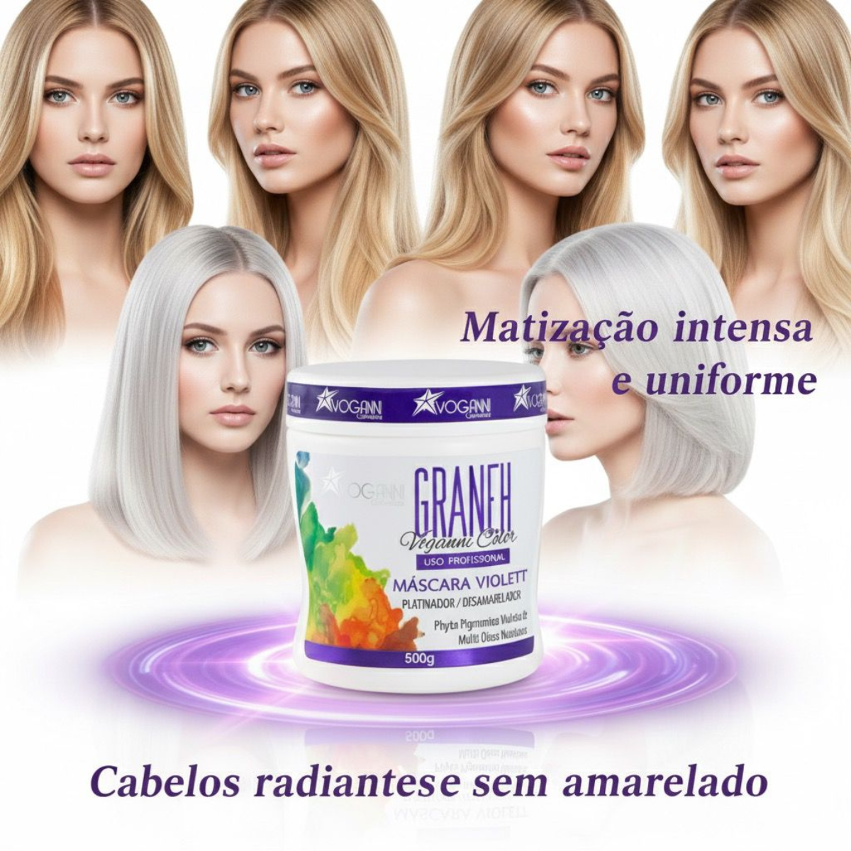 Kit Graneh Matizador Viollet Voganni Loiro Perfeito