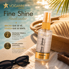 Finalizador Fine Shine Voganni Brilho Protetor Termico Capilar 60ml