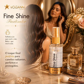 Finalizador Fine Shine Voganni Brilho Protetor Termico Capilar 60ml