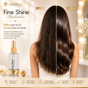 Finalizador Fine Shine Voganni Brilho Protetor Termico Capilar 60ml