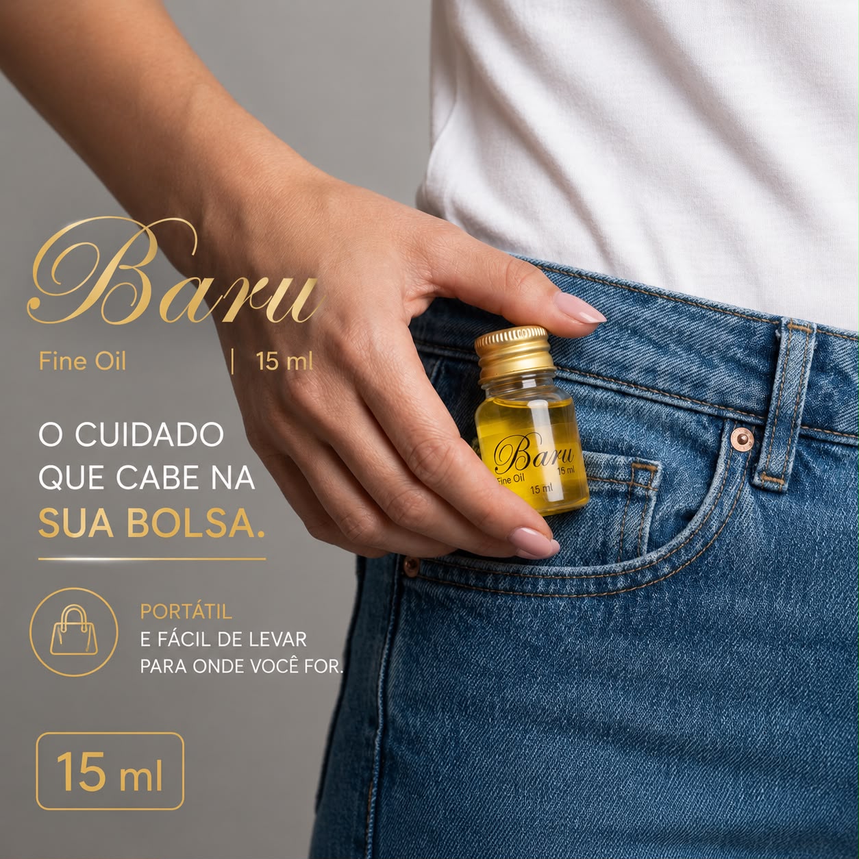 Óleo Capilar Voganni Brilho Nutrição Baru Oil 15ml