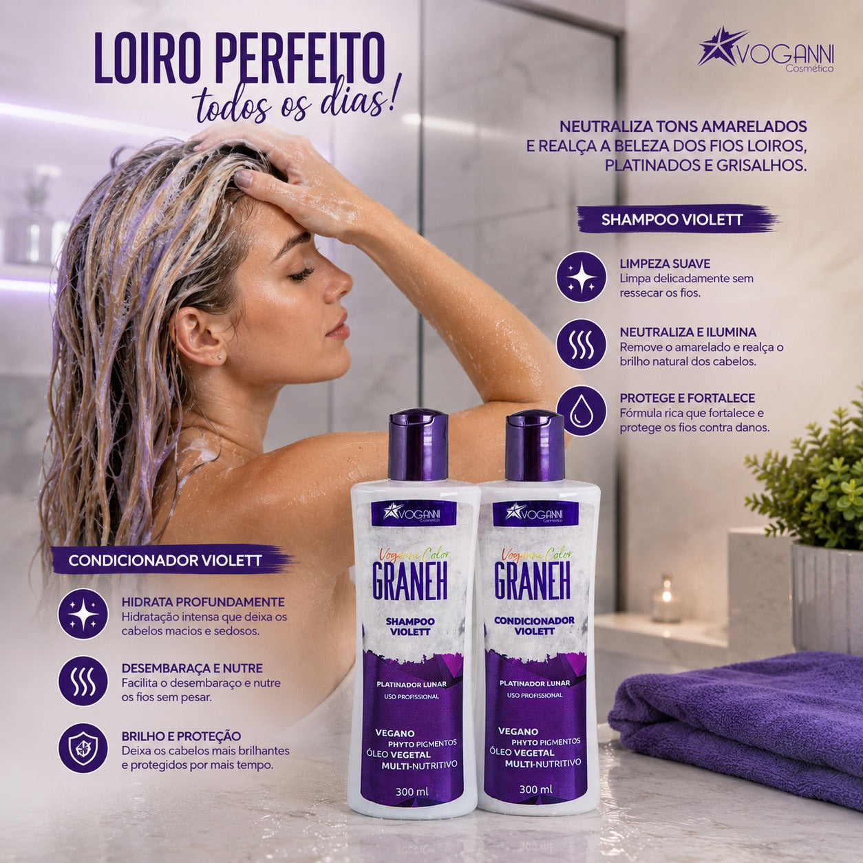 Kit Matizador Viollet Voganni Loiro Perfeito