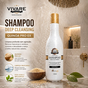 Shampoo Deep Cleasing Voganni Anti Caspa Anti Oleosidade Anti residuo