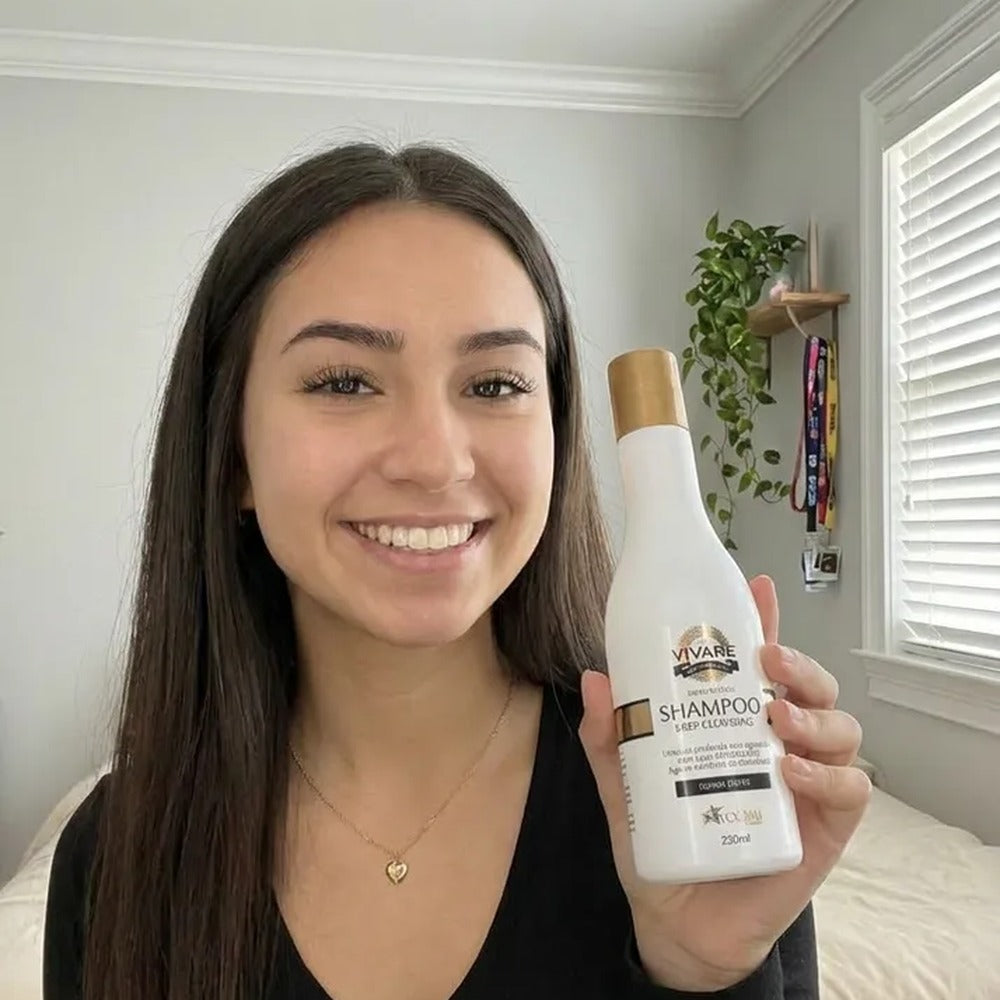 Shampoo Deep Cleasing Voganni Anti Caspa Anti Oleosidade Anti residuo