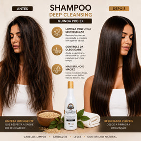 Shampoo Deep Cleasing Voganni Anti Caspa Anti Oleosidade Anti residuo