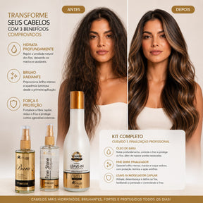 Kit Luminous True Voganni Finalizaçã Brilho Hidratação